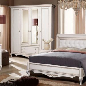 Кровать Napoli 160 с мягким изголовьем без изножья