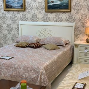 Кровать 160 - изголовье с гравировкой Колизей